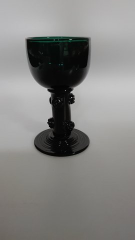 Römerglas mørkegrønt glas Holmegaard