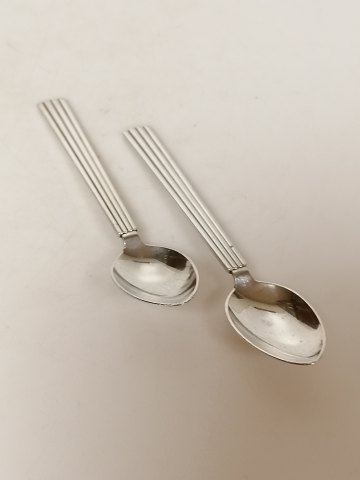 Georg Jensen Bernadotte teaspoons of sterling 
silver