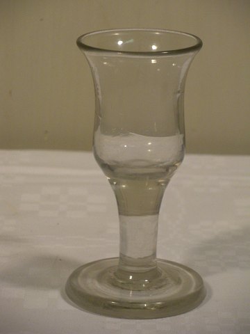 1800-tals Klokkeformet snapseglas