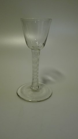 Dramglas med hvidspiral 18.åhr.