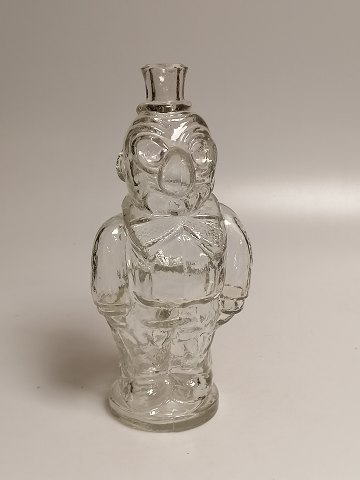 Figur flaske af klar glas Storm Petersens "Peter"