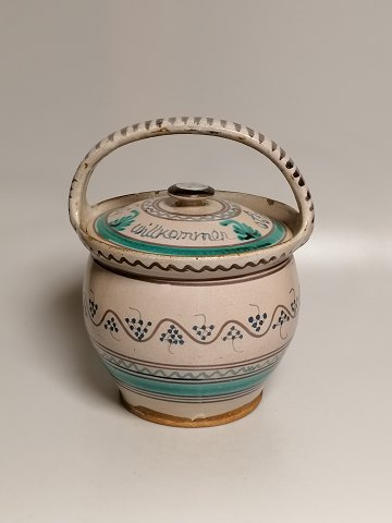Stettinergods maternity pot with inscription on lid