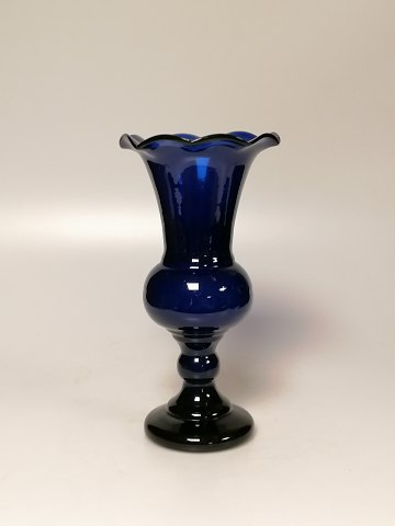 Blomsterglas af blå glas Conradsminde/Aalborg Glasværk
